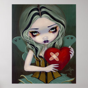 Corriendo una imagen de arte gótico del corazón ro