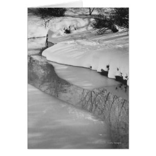 Corriente en invierno en B&W