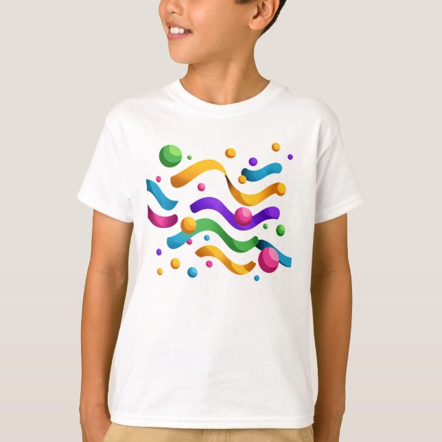 Corrientes de Cumpleaños – Camiseta de niños para  (Anverso)