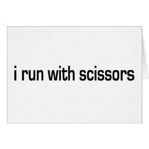 Corro con las tijeras