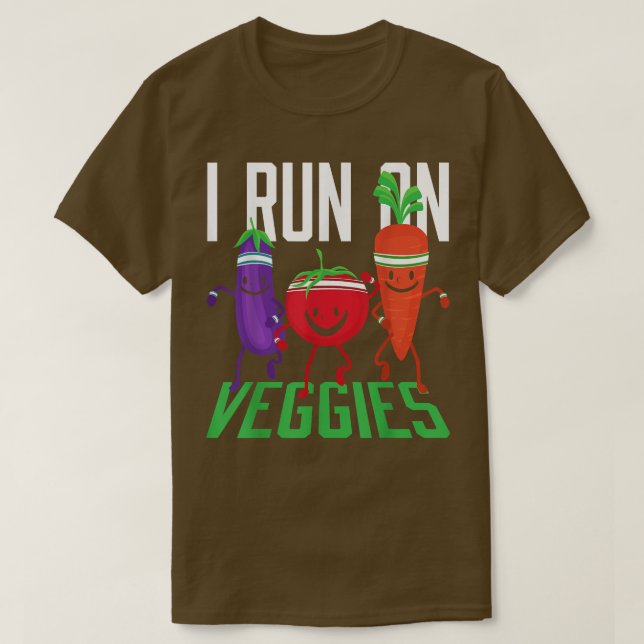 Corro Con Vegetans Vegetarianos Camiseta Vegetaria (Diseño del anverso)