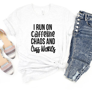 Corro En La Cafeína... Sarcasm Camiseta Meme diver