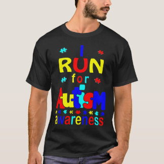 Corro Por Una Camiseta De Conciencia Del Autismo