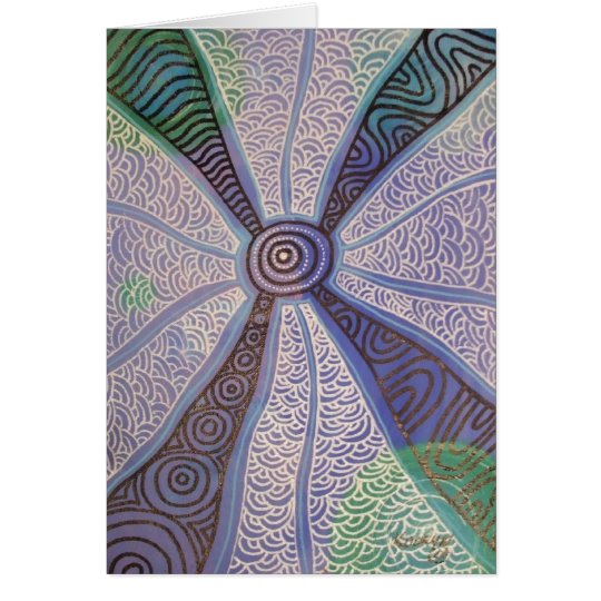 Corroboree en la tarjeta de la oscuridad de