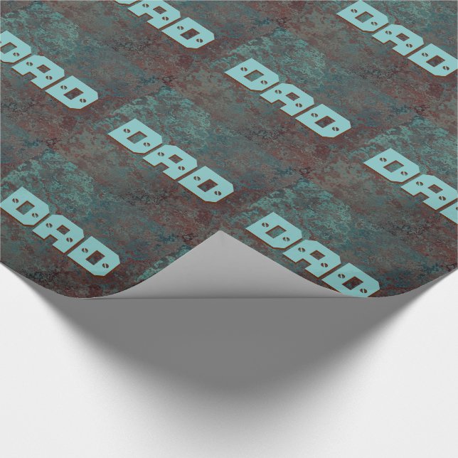 Corrosión "Cobre" papel de envoltura DAD impreso (Esquina)