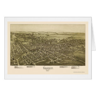 Corry, mapa panorámico del PA - 1895