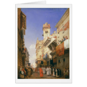 Corso Sant'Anastasia, Verona (aceite en el panel)