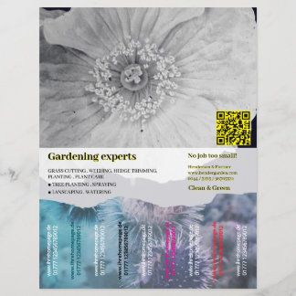 Cortando imágenes de volantes de jardinería dos im