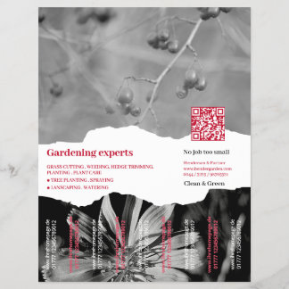 Cortando imágenes de volantes de jardinería dos im