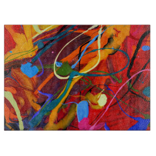 Cortar Abstracto de la tabla de corte de bandeja de pintu