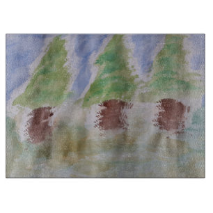 Cortar Abstracto de la tabla de corte de los árboles de l