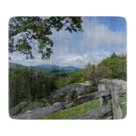 Cortar Blue Ridge Montañas Vista Tabla de corte