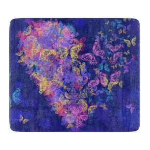 Cortar Corazón de la tabla de corte de mariposa - Amor