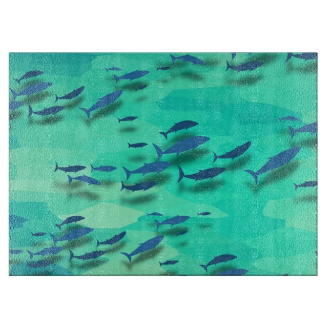 Cortar Diseños de peces Tabla de corte (Anverso)