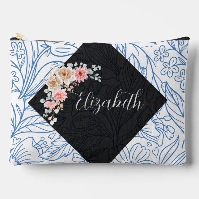 Cortar impresión floral y abrir bolsa (Anverso)