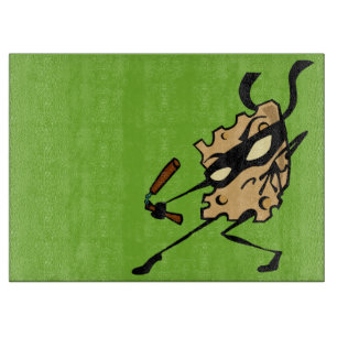 CORTAR NINJA CHEESE CON TABLA DE CORTE DE NUNCHUCKS