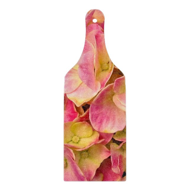Cortar PADDLE DE TABLA DE CORTACIÓN DE hidrangeas rosadas (Anverso)