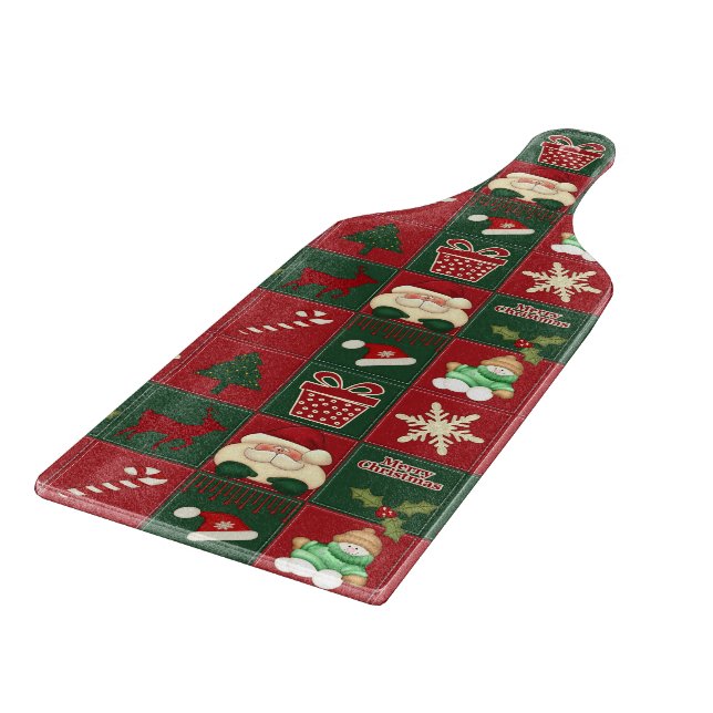 Cortar PADDLE DE TABLA DE CORTE DE bloques de navidades (Borde)