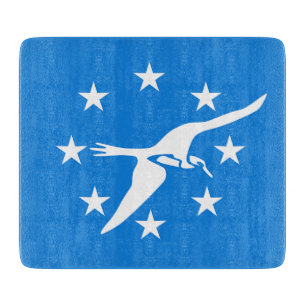 Cortar Pequeña tabla de corte de vidrio- bandera de Corpu