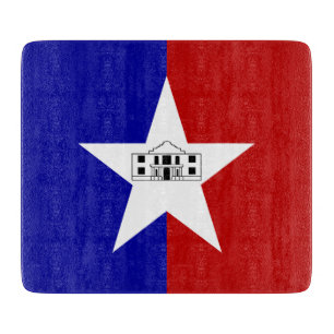 Cortar Pequeña tabla de corte de vidrio- bandera de San A