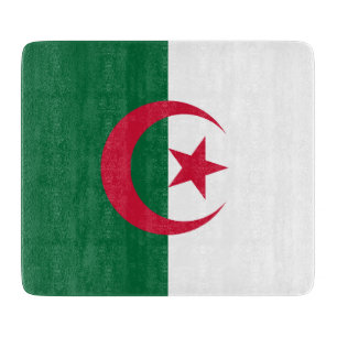 Cortar Pequeña tabla de corte de vidrio con bandera de Ar
