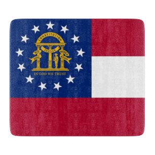 Cortar Pequeña tabla de corte de vidrio con bandera de Ge