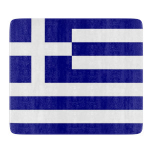 Cortar Pequeña tabla de corte de vidrio con bandera de Gr