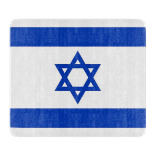 Cortar Pequeña tabla de corte de vidrio con bandera de Is