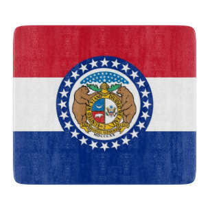Cortar Pequeña tabla de corte de vidrio con bandera de Mi