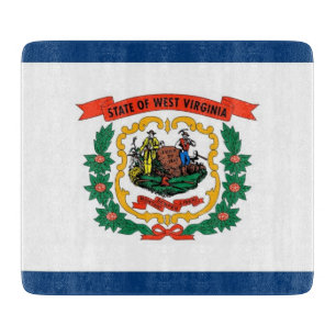 Cortar Pequeña tabla de corte de vidrio con bandera de Vi