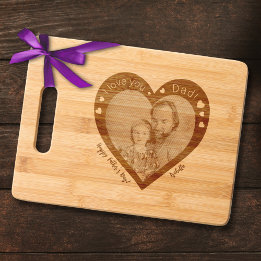 Cortar Tabla de bambú grabada personalizada para el Día d