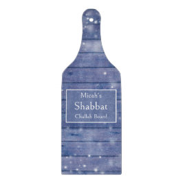 Cortar Tabla de Challah de Shabbat, Madera Azul, Granja R
