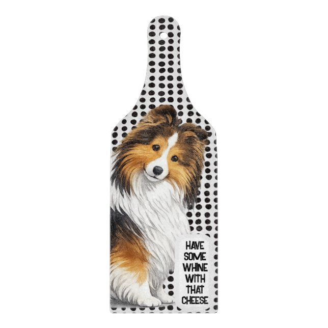 Cortar Tabla de charcutería Sheltie -Sable (Anverso)