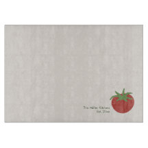 Tabla de cocina familiar de tomate rojo minimalist