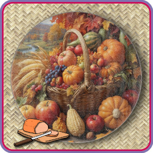 Cortar TABLA DE CORTE - Cesta desbordante de frutas y ver