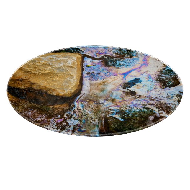 Cortar tabla de corte de agua de naturaleza abstracta (Borde)