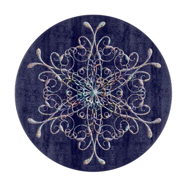 Cortar Tabla de corte de copos de nieve (Anverso)