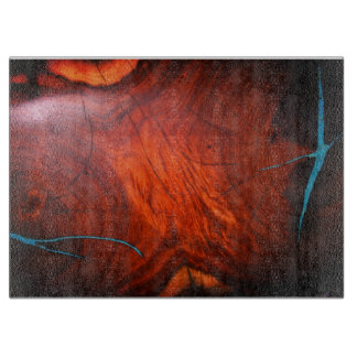 CORTAR TABLA DE CORTE DE INLADO TURQUESA DE MADERA MESQUI