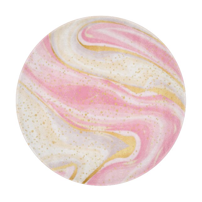 Cortar Tabla de corte de mármol redondo (Anverso)