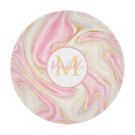 Cortar Tabla de corte de mármol redondo