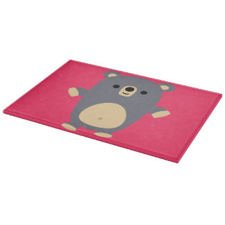 Cortar Tabla de corte de oso de gran Personalizado azul