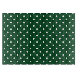 Cortar Tabla de corte de puntos de polka verde