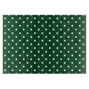 Cortar Tabla de corte de puntos de polka verde