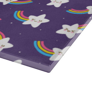 Cortar Tabla de corte de vidrio de Rainbow Stars