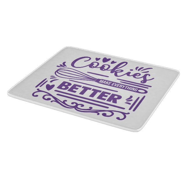 Cortar Tabla de corte de vidrio decorativa de 12" (Borde)