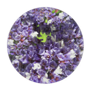 Cortar Tabla de corte de vidrio floral redonda