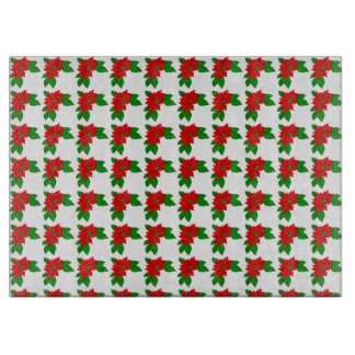 Cortar Tabla de corte de vidrio poinsettias