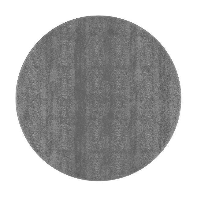 Cortar Tabla de corte de vidrio redonda gris tenue (Anverso)