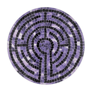 Cortar Tabla de corte de vidrio redonda LABERINTO VI 12"