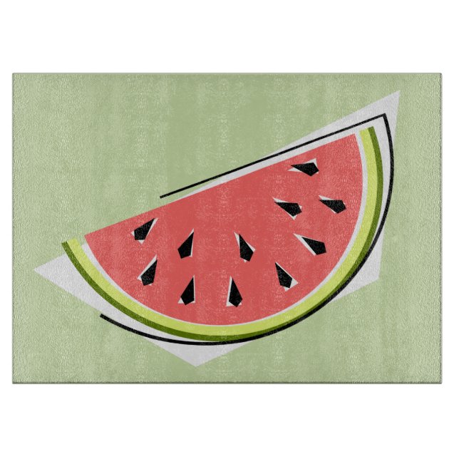 Cortar Tabla de corte de Watermelon Slice Green (Anverso)